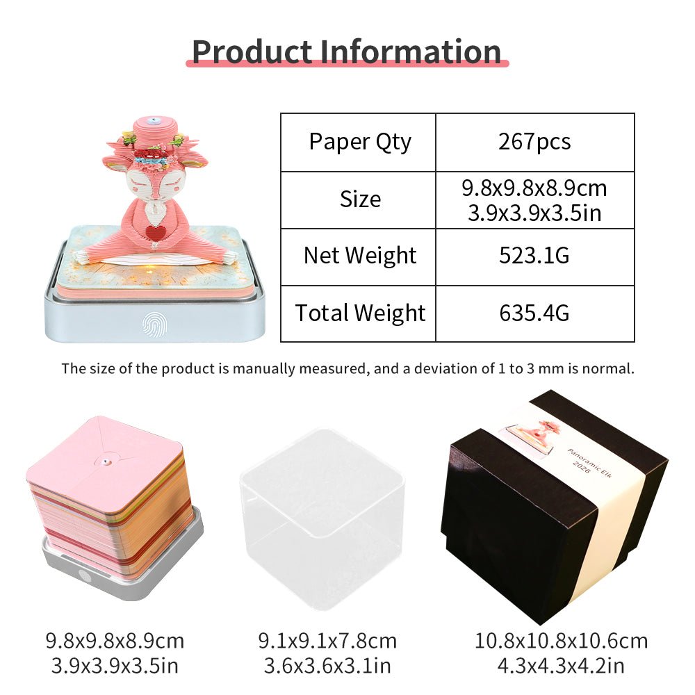 3D-Kalender 2026 - Elch
