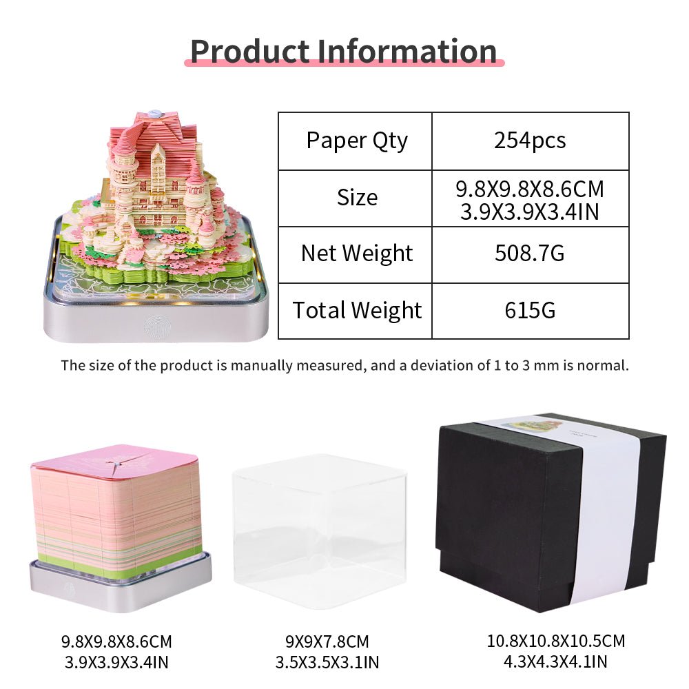 3D-Kalender 2026 - Liebesschloss