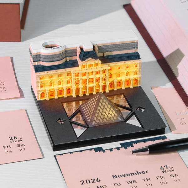 Louvre-Museum (mit Licht) & Kalender 2026)