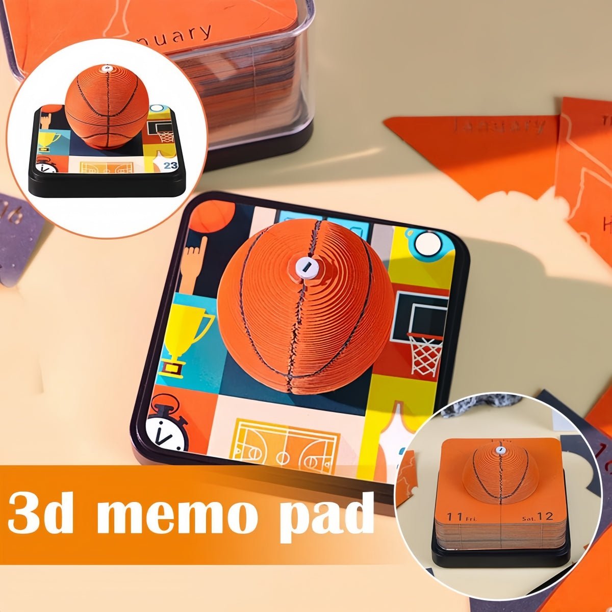 3D-Kalender 2026 – Basketball