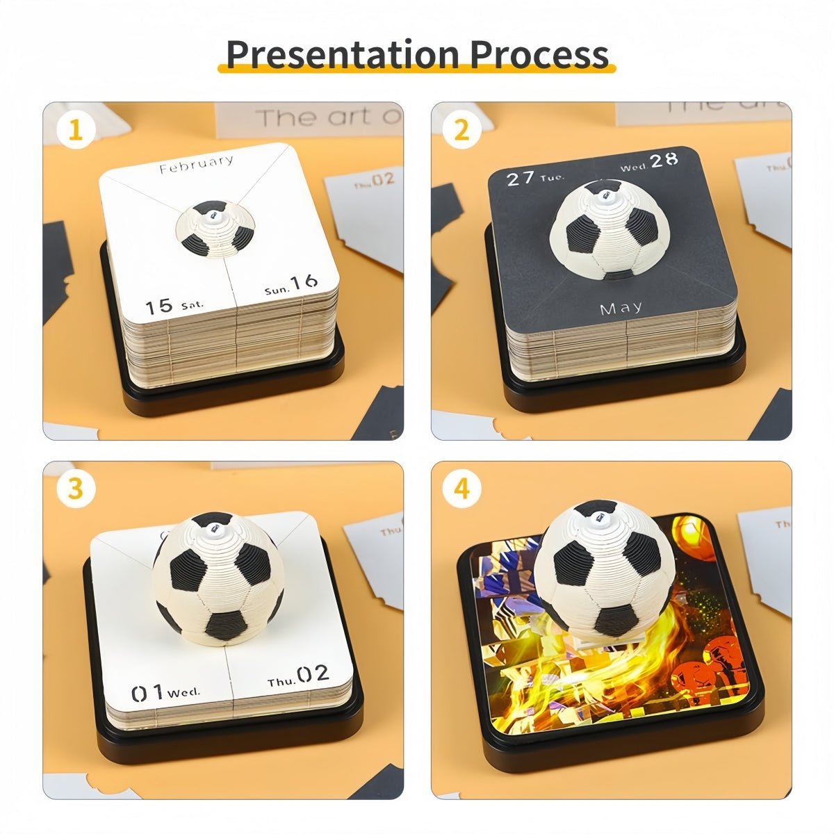 3D Calendar 2026 - Football