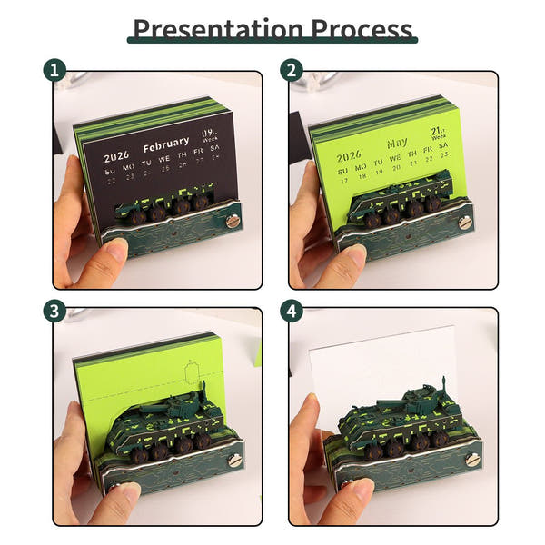3D-Kalender 2026 – Gepanzerte Fahrzeuge