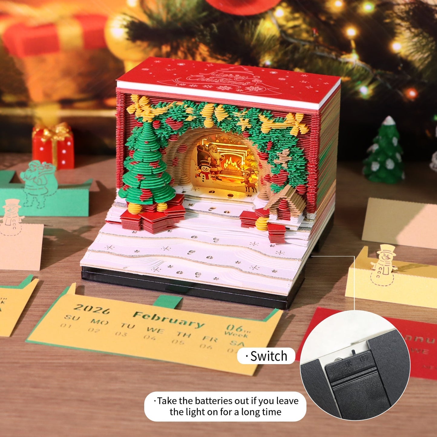 3D-Kalender 2026 - Weihnachtsbogen