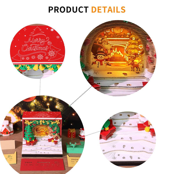 3D-Kalender 2026 - Weihnachtsbogen