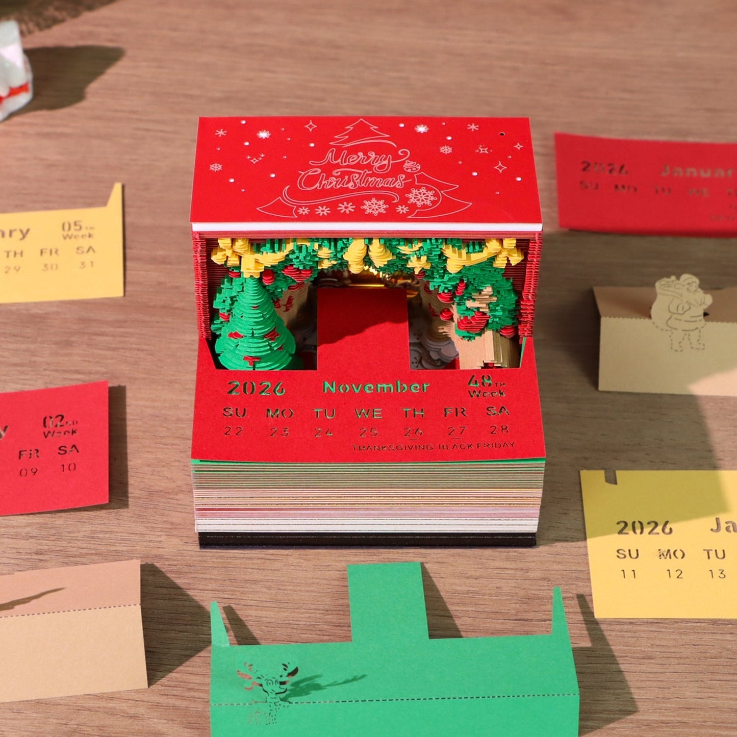 3D-Kalender 2026 - Weihnachtsbogen