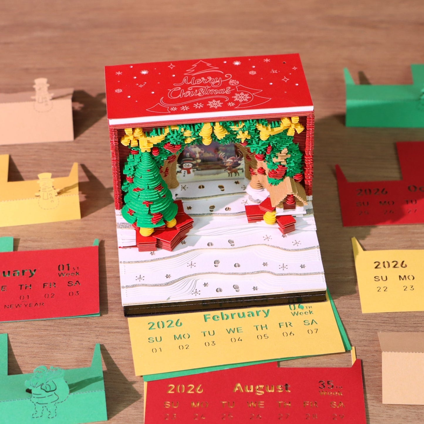 3D-Kalender 2026 - Weihnachtsbogen