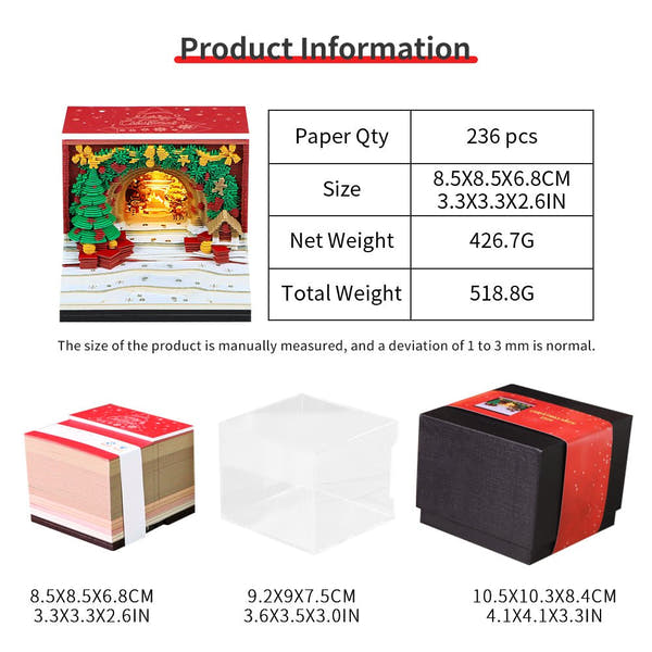 3D-Kalender 2026 - Weihnachtsbogen