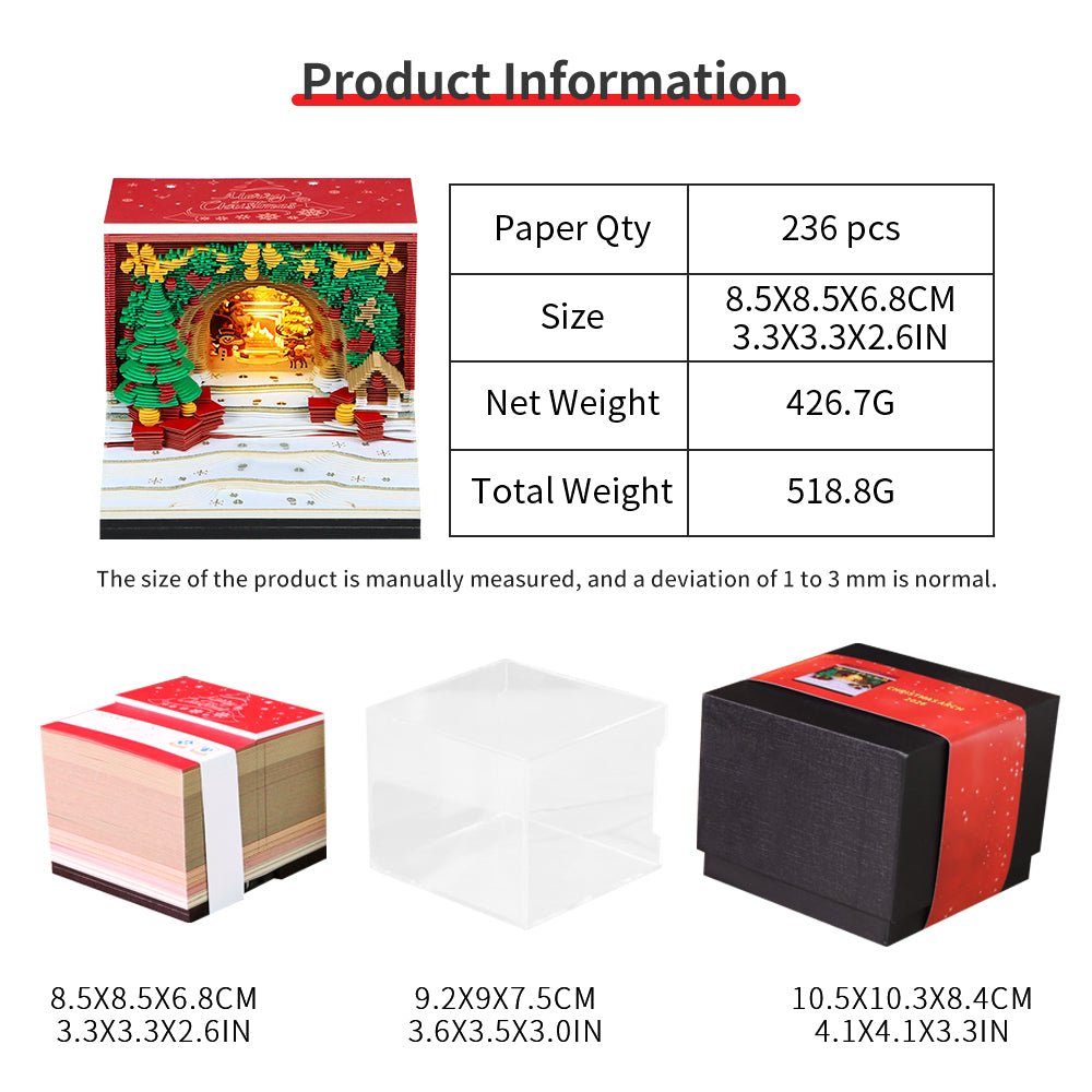 3D-Kalender 2026 - Weihnachtsbogen