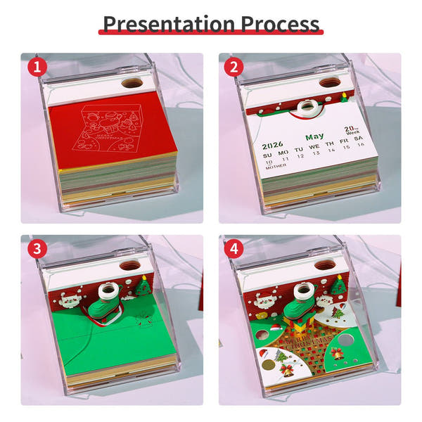 3D Calendar 2026 - Christmas Cup