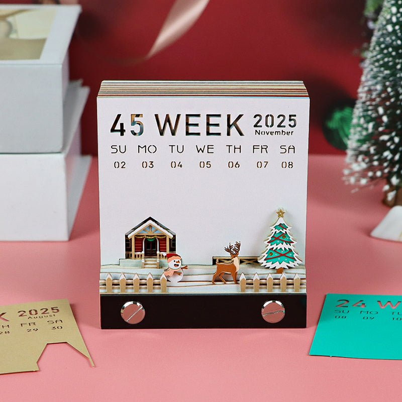 3D Calendar 2026 - Christmas Snow House