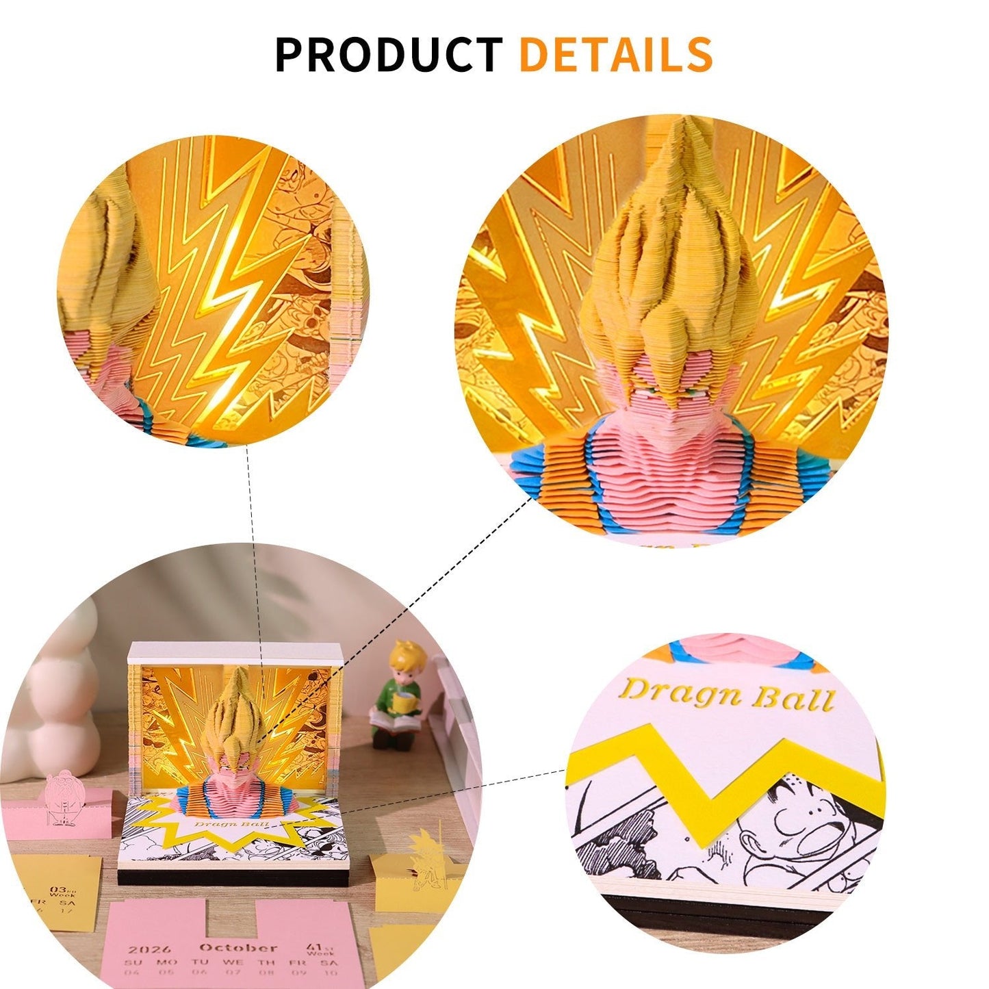 3D Calendar 2026 - Dragon Ball