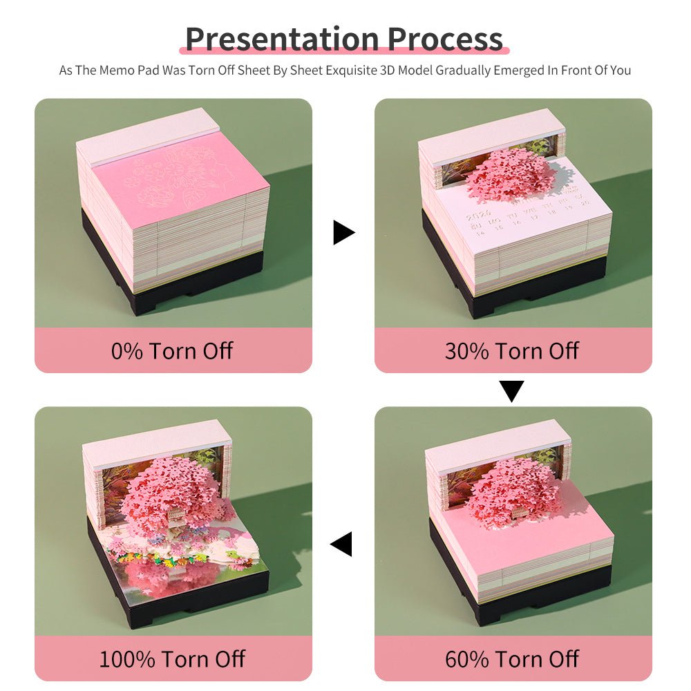 3D Calendar 2026 - Music Tree