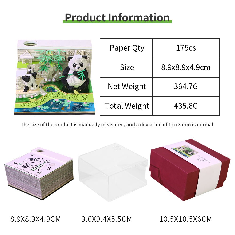 3D-Kalender 2026 - Panda G