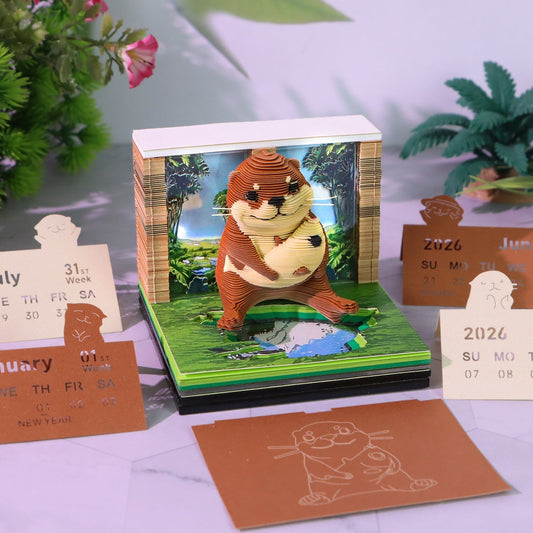 3D-Kalender 2026 – Seeotter