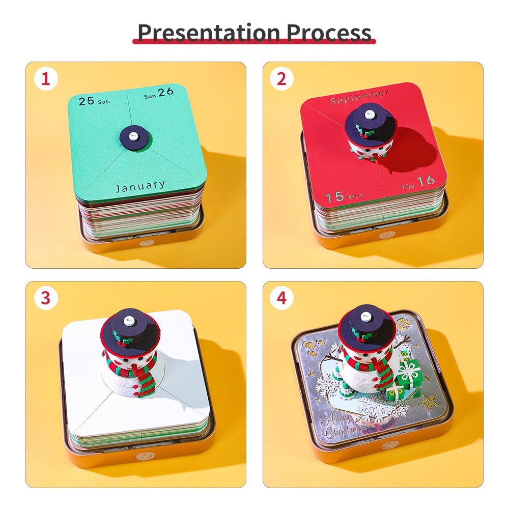 3D-Kalender 2026 - Schneemann