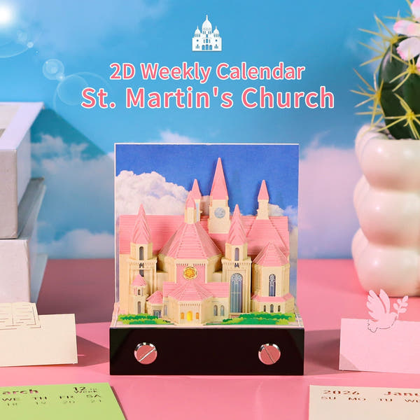3D Calendar 2026 - St. Martin's Church