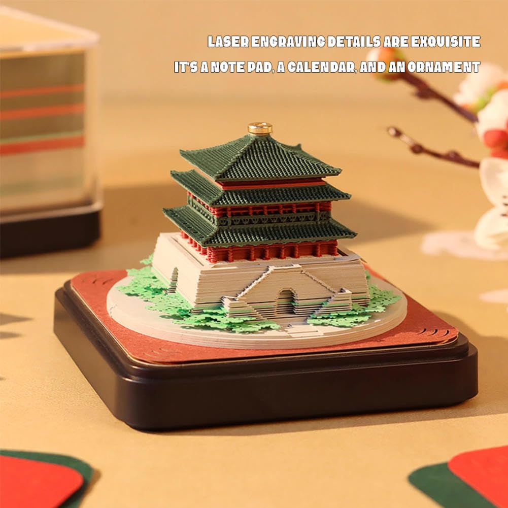 3D-Kalender 2026 – Uhrturm