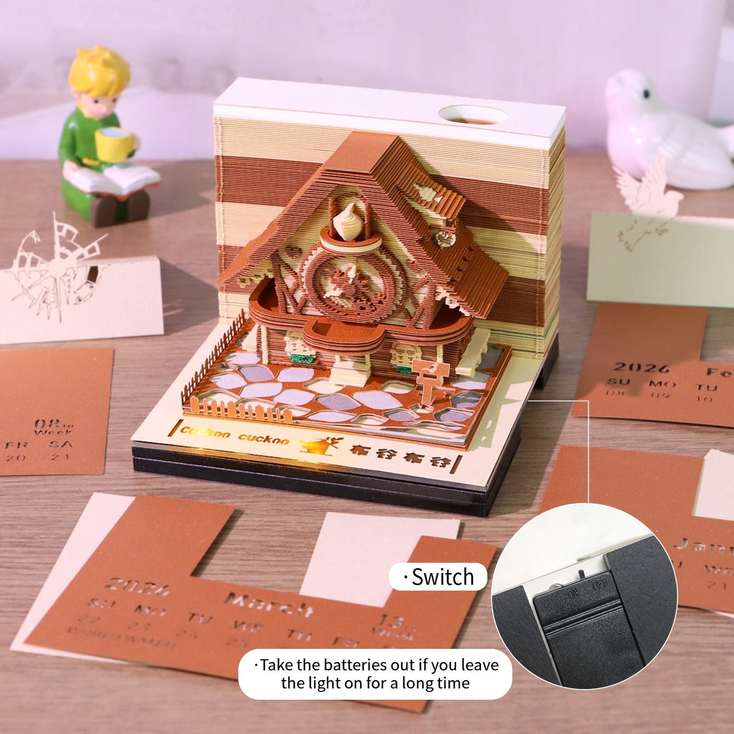 3D-Kalender 2026 - Kuckuck