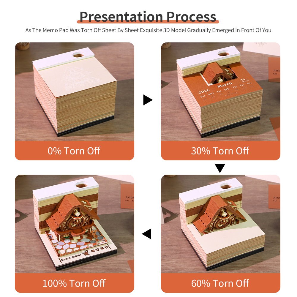 3D-Kalender 2026 - Kuckuck