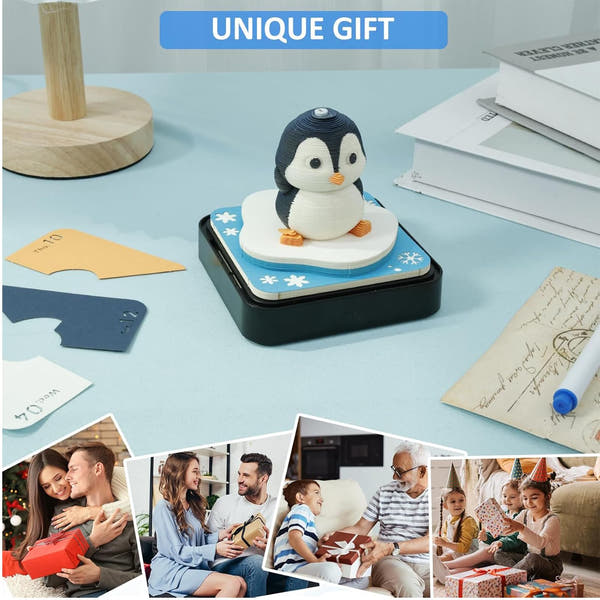 3D-Kalender 2026 – Pinguin