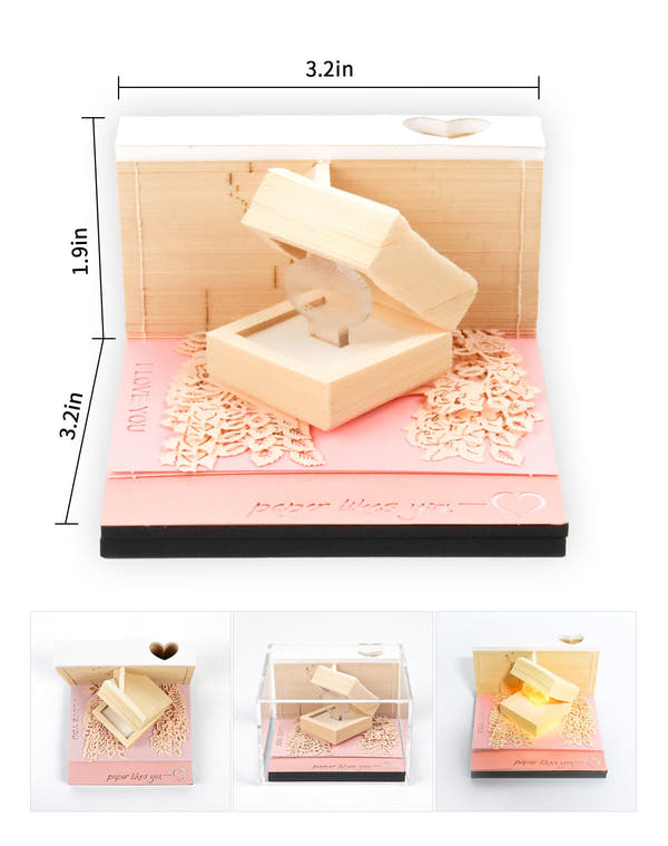 3D Calendar 2026 - Ring