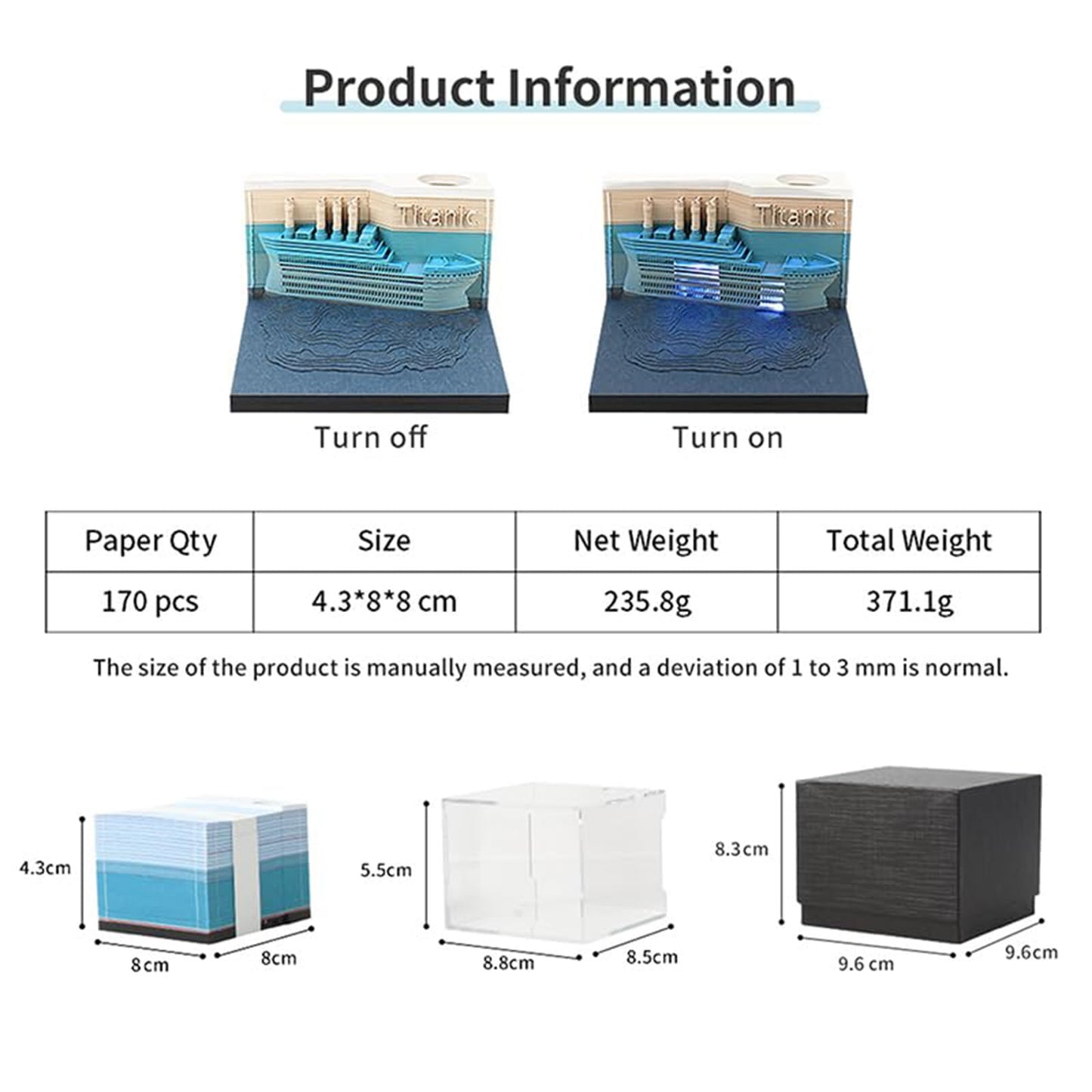 3D-Kalender 2026 – Titanic