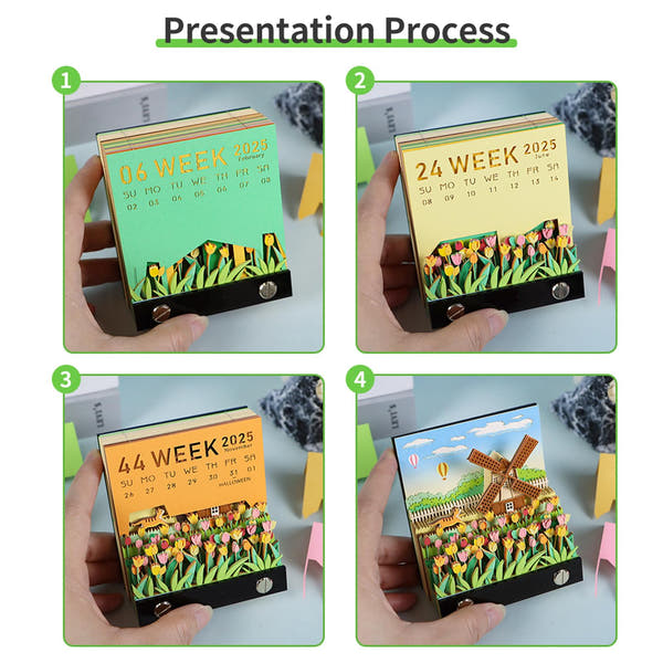 3D-Kalender 2026 - Windmühle