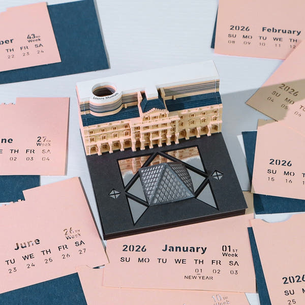 Louvre-Museum (mit Licht) & Kalender 2026)