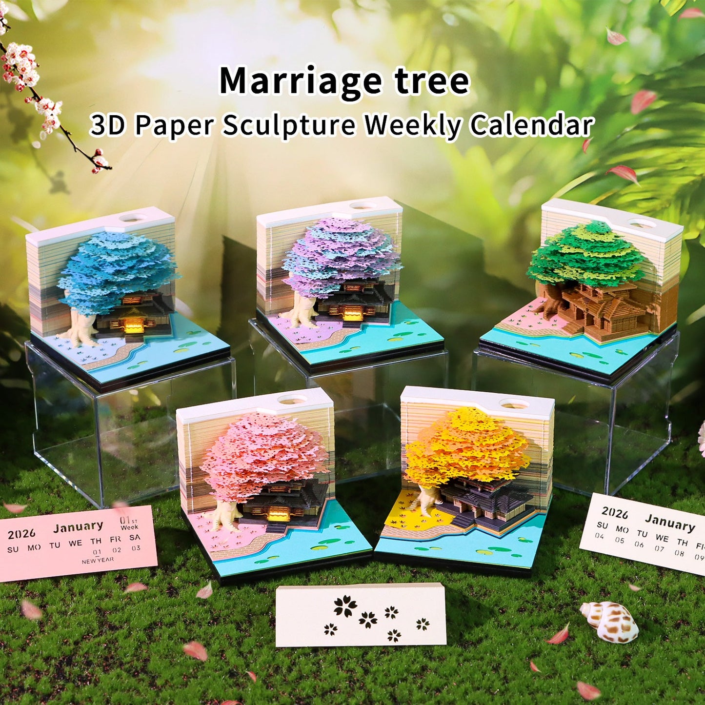 3D Calendar 2026 - Tree House B