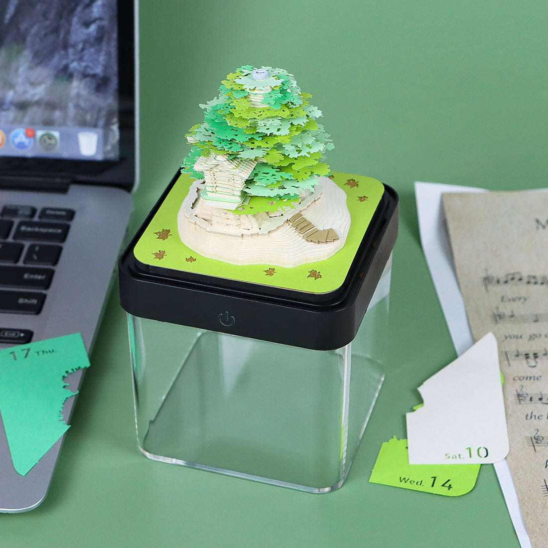 Green Tree (With Light & Calendar 2026)