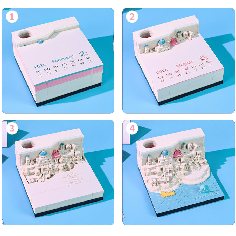 Santorini (Mit Licht & Kalender 2026)